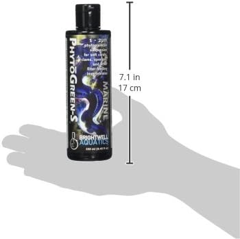 Brightwell Aquatics PhytoGreen S - Phytoplankton Suspension for Soft Corals, Clams, Sponges & Other Filter-Feeders, 250 ml