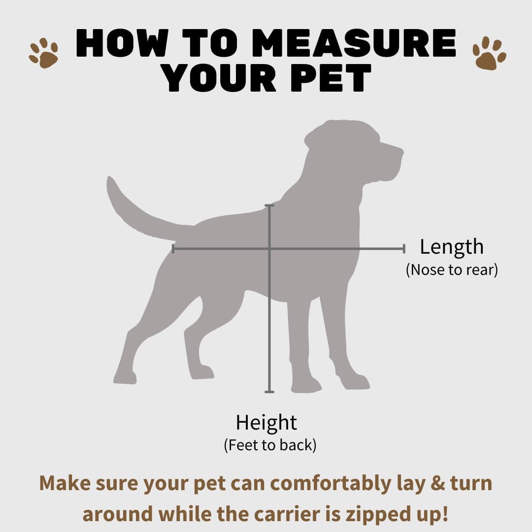 SturdiBag Pro 2.0 Pet Travel Carrier for Cats and Dogs | Soft Sided Pet Carrier Bag with Safety Clips and Seatbelt Straps for Airplane or Car Travel | Cube, Earthy Tan