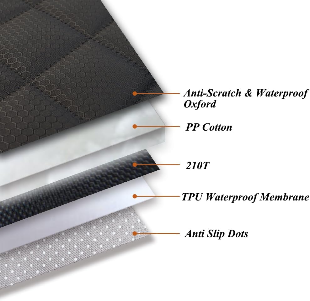 Paw Jamboree Car Front Seat Covers for Dogs Scratch-Proof Pet Car Seat Cover Non-Slip Car Seat Protector for Dogs Bucket Seat Cover