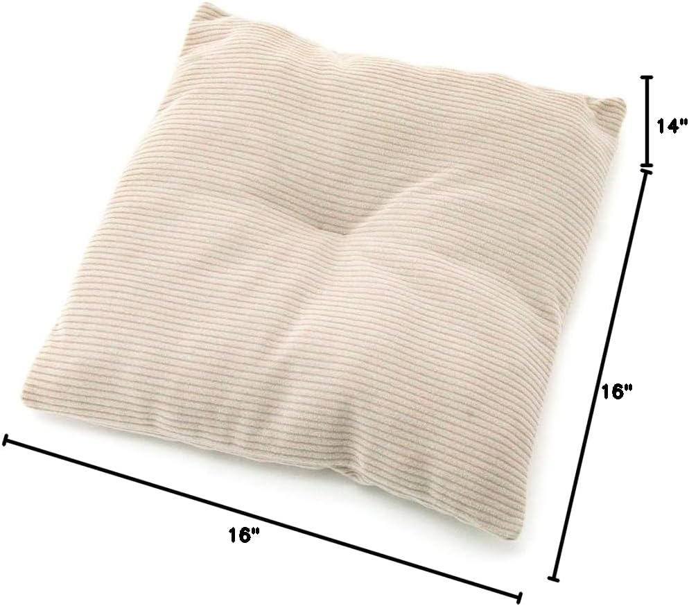 Best Pet Supplies Pet Tent-Soft Bed for Dog and Cat Beige Corduroy, 16" x 16" x H:14"