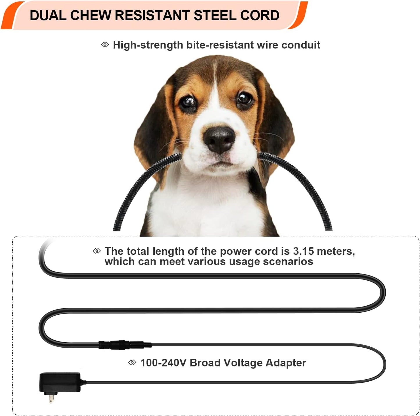 Heated Dog Bed with12V~24V Safe Voltage, Electric Heating Arthritis Orthopedic Dog Bed with Thickened Memory Foam, Heated Pet Bed with Waterproof Cover for Medium Dogs, Large Dogs (Medium)