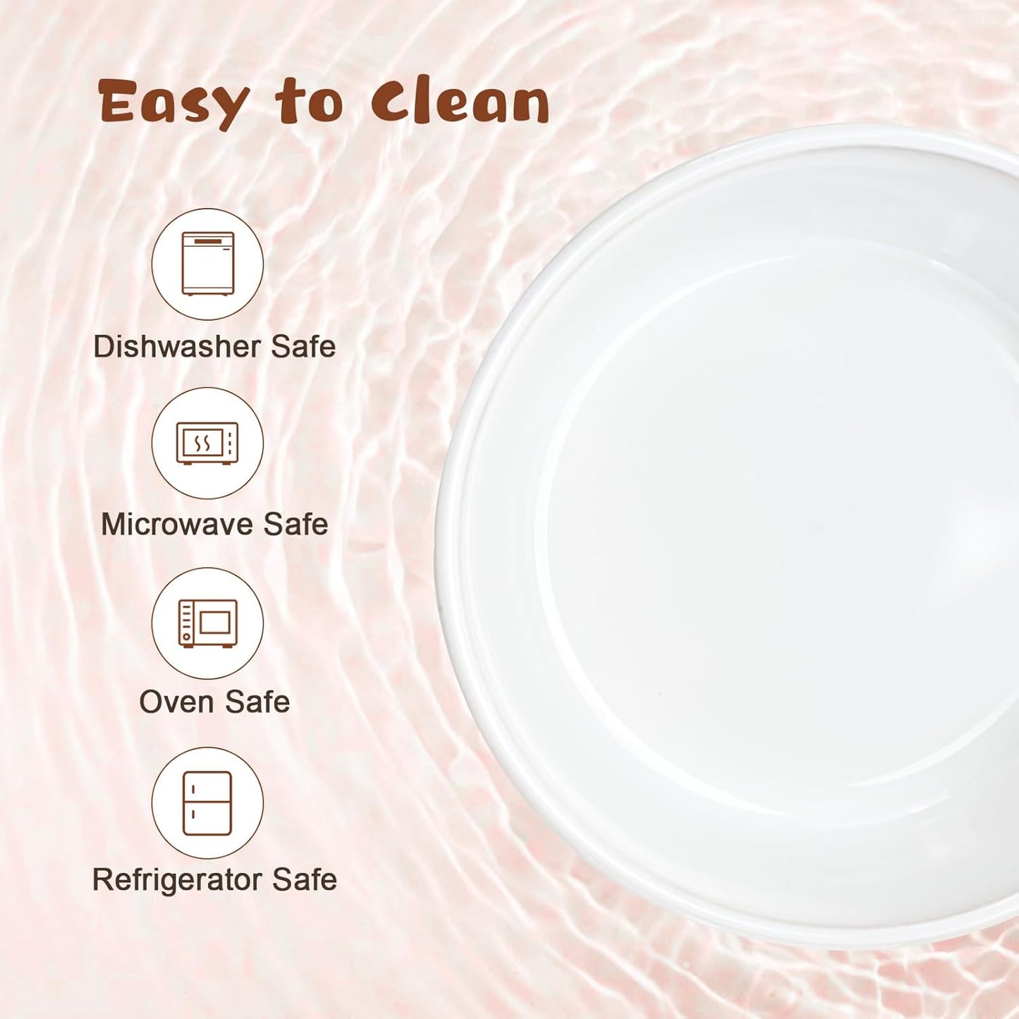 SPUNKYJUNKY Ceramic Elevated Dog Bowl Set with Acacia Wood Stand for Food and Water for Small Medium Sized Dogs (28.74 OZ, White, Dog Paw Pattern)