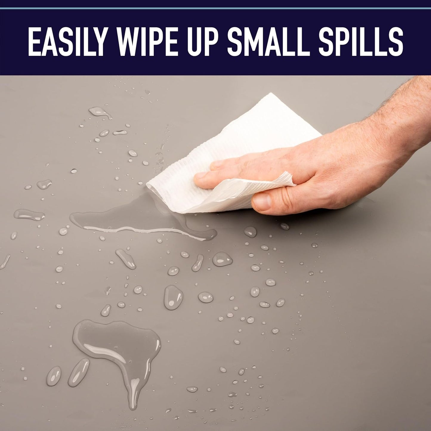 Leash Boss Silicone Dog Food & Cat Bowl Mat - XL 25 x 17 in - Black - Waterproof Non-Slip Raised Edge - Dishwasher Safe Pet Food Mat