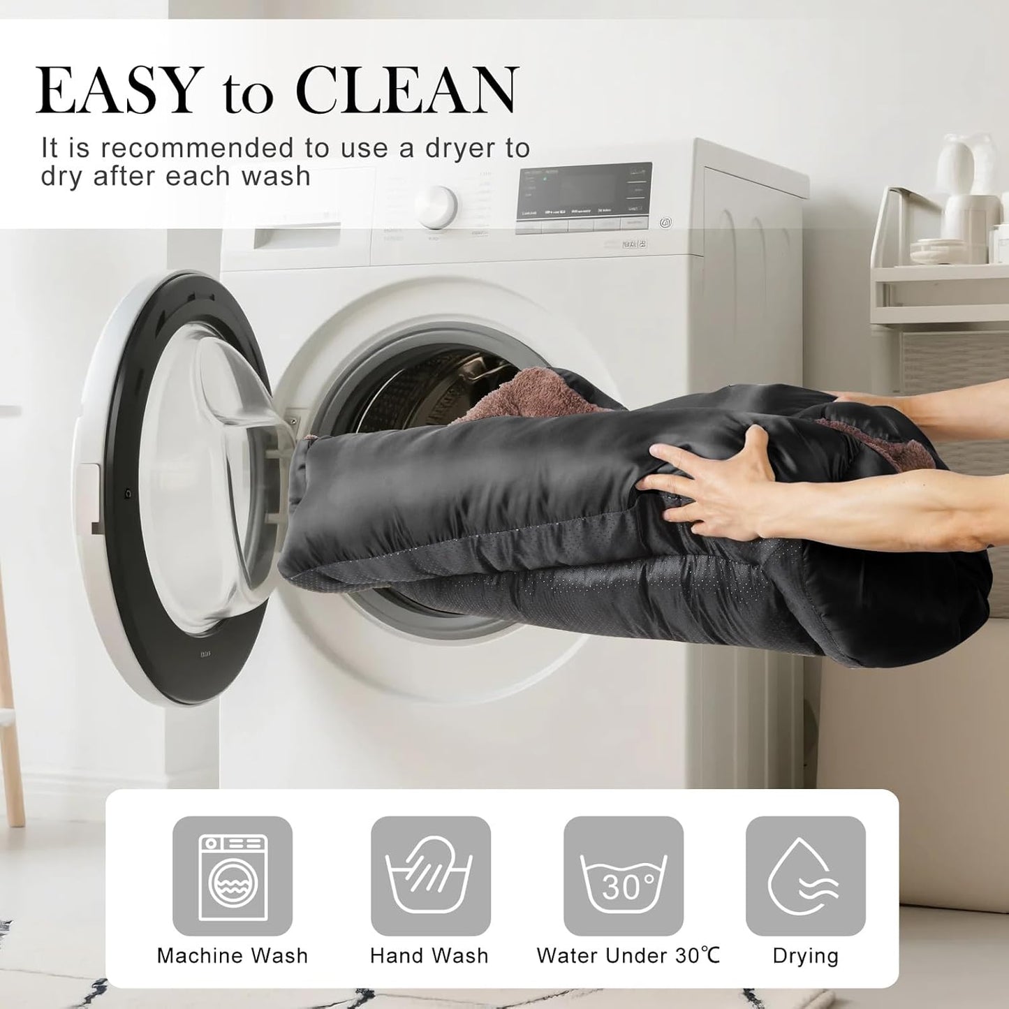 Dog Bed for Large Dogs, Large Dog Bed, Warming Soft Pet Bed, Durable Pet Bed with Anti-Slip Bottom