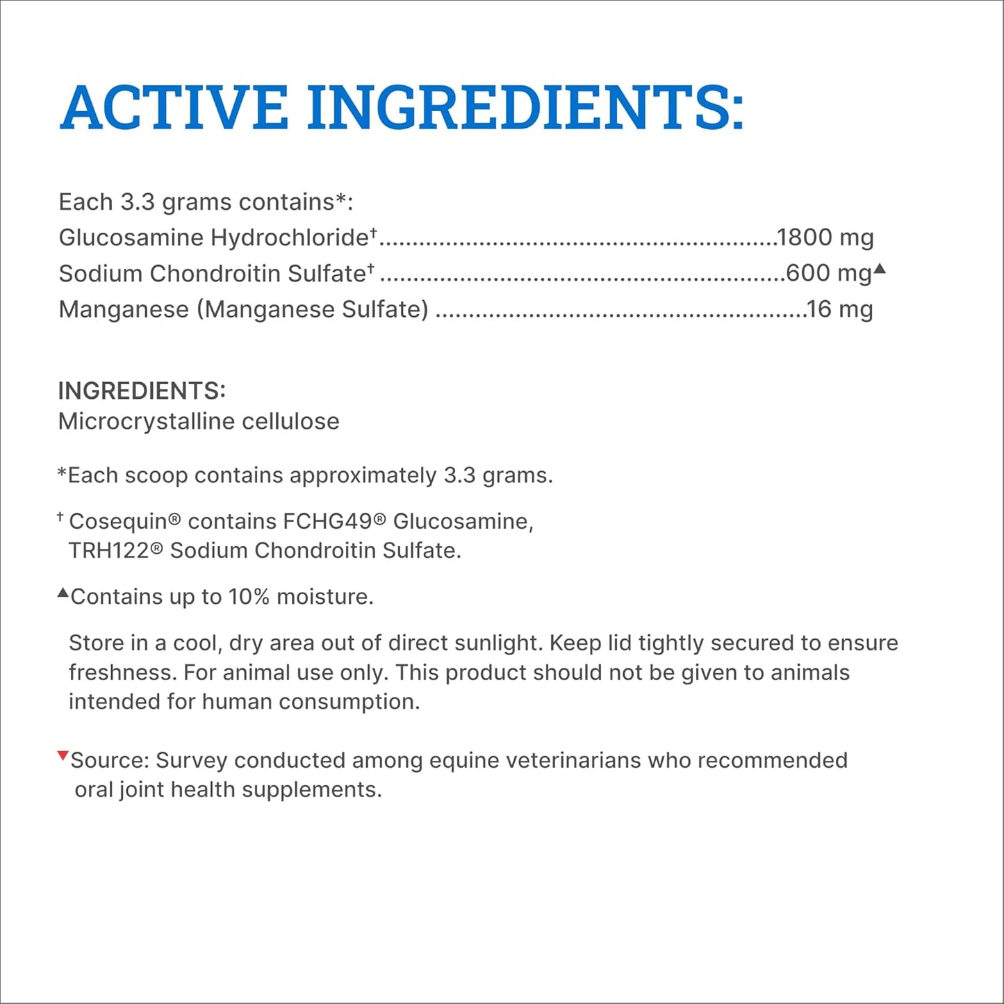 Nutramax Cosequin Original Joint Health Supplement for Horses - Powder with Glucosamine and Chondroitin, 1400 Grams
