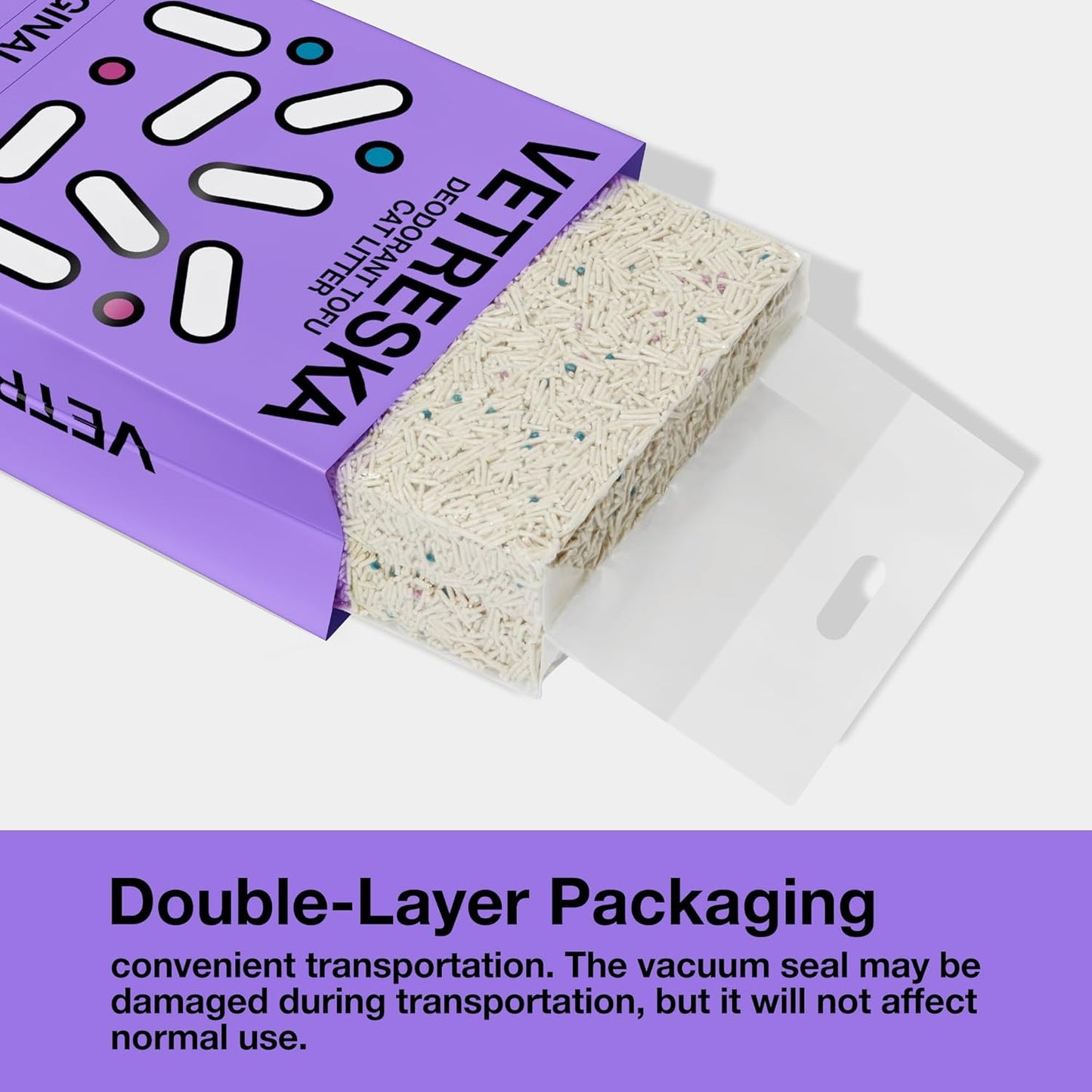 VETRESKA Tofu Cat Litter,Natural Kitty Litter Strong Clumping Flushable Cat Litter Pellets Ultra Absorbent,Odor Control,Dust-Free,Low Tracking Eco-Friendly Tofu Litter,Original(5.5lb×4bags)