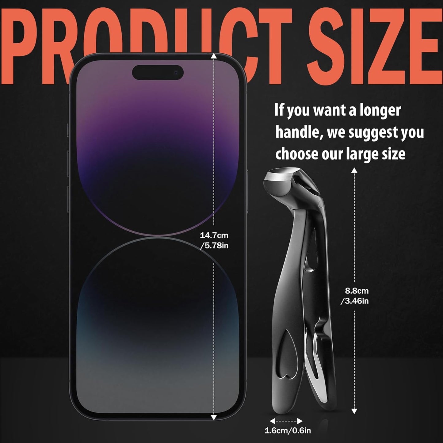 BEZOX Angled Head Toe Nail Clippers for Seniors for Thick Nails - Ergonomic Toenails Clipper for Thick Toenails, Premium Finger Nails Clipper for Adult with Catcher - Black