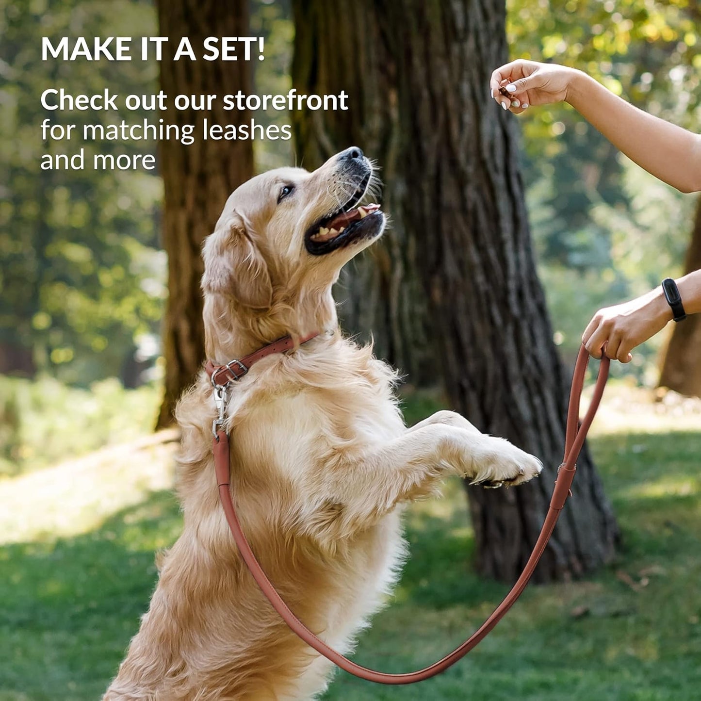 CollarDirect Rolled Leather Dog Collar, Soft Padded Round Puppy Collar, Handmade Genuine Leather Collar Dog Small Large Cat Collars 13 Colors (6-7 Inch, Cinnamon Smooth)