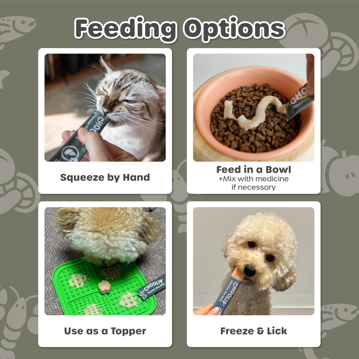 Squeeze Vita Stick Lickable Treats for Dogs & Cats. 7 Liver Support Sticks with Essential multivitamins. Soft and Tasty Paste for All Life Stages, Supporting Liver Health