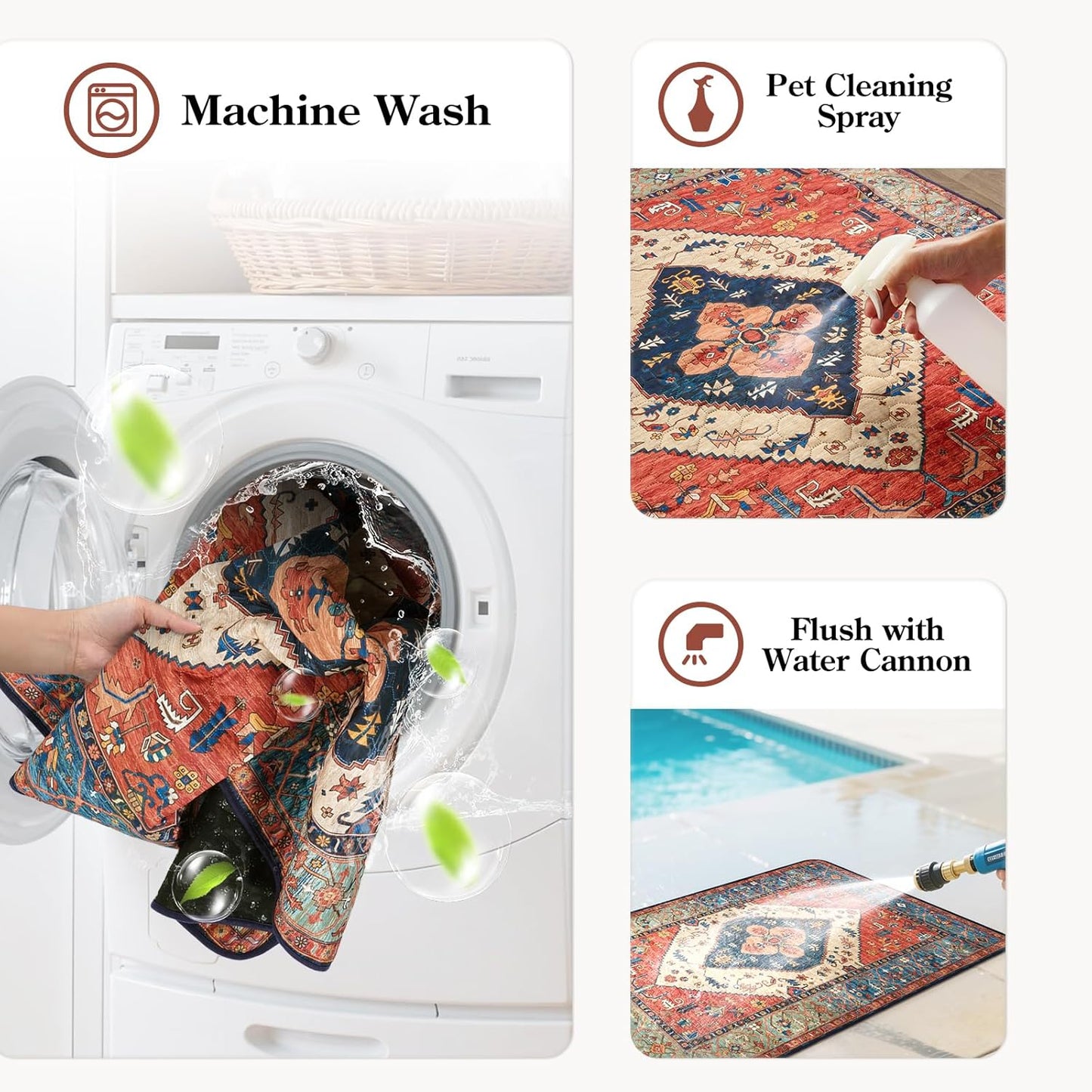 HAOCOO Washable Pee Pads for Dogs, Super Absorbent Reusable Puppy Training Pads, (2 Pack) 2Ft x 2Ft Dark Red Waterproof Leak-Proof and Non-Slip Whelping Pads Potty Pads for Pet Housebreaking