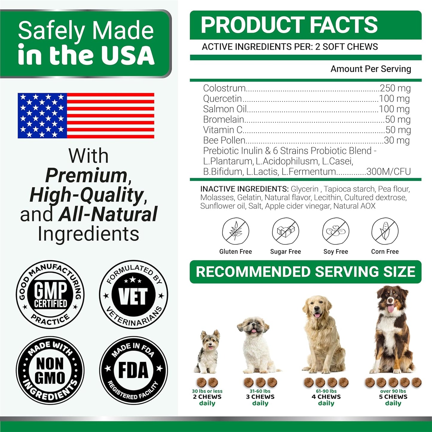 Dog Allergy Relief Chews - Dog Itching Skin Relief Treatment Pills - 170 Treats - Anti-Itch Chewables - Itchy and Paw Licking - Hot Spots - Omega 3 Fish Oil - Dry Skin & Coat Supplement