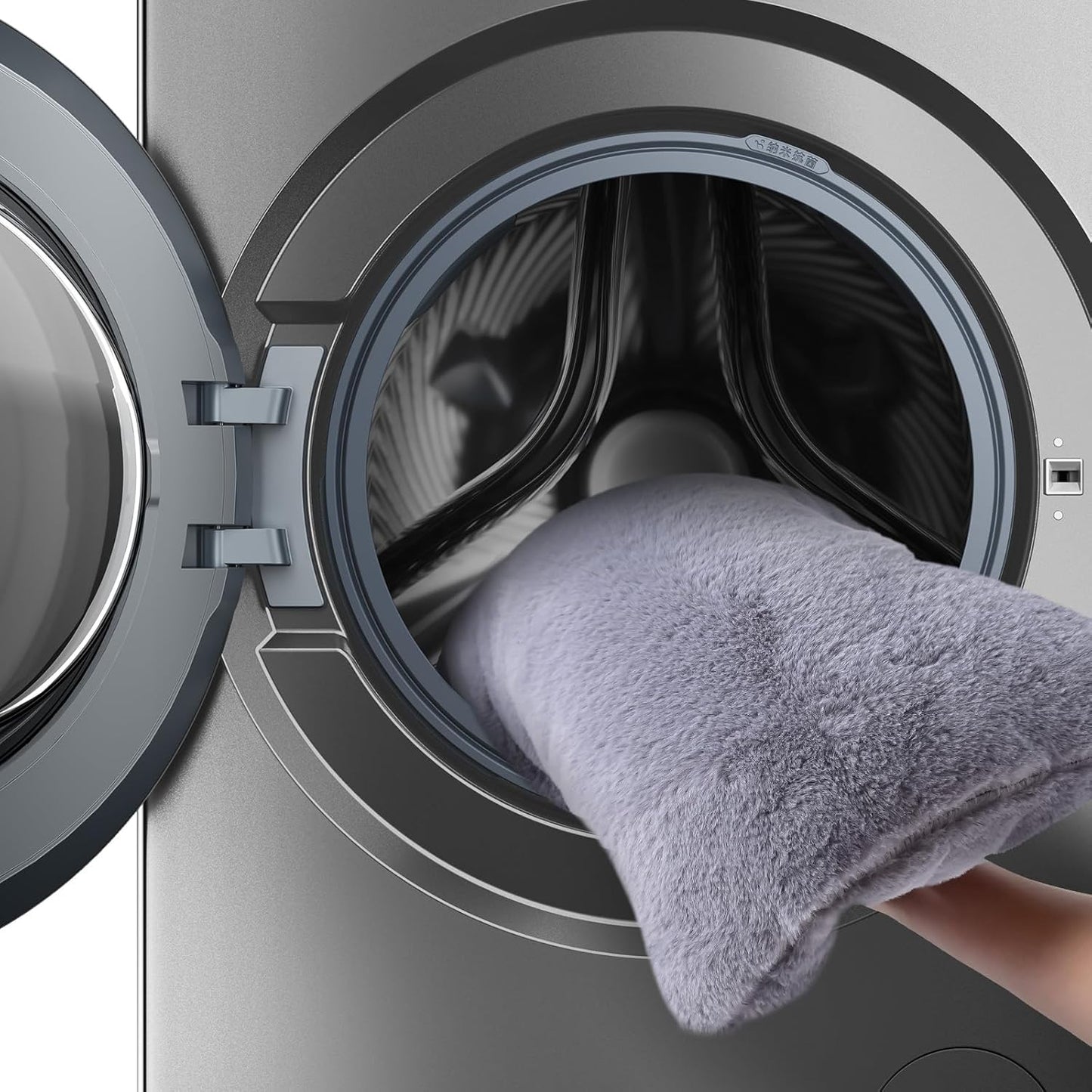 Amazon Basics Cat Cave Bed, 2-in-1 Foldable House for Indoor Cats, with Washable Cushion and Non-Slip Base, 17.5 x 17.5 Inches, Large