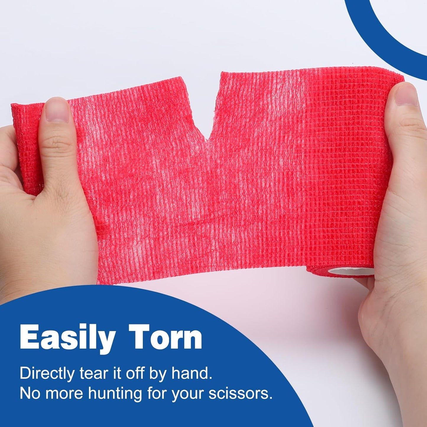 AZEN 9 Pack Self Adhesive Bandage Wrap, 4" X 5 Yards Elastic Cohesive Bandage Wrap, Color Athletic Tape, Tattoo Grip Tape Wrap, Vet Wrap, Ankle Tape