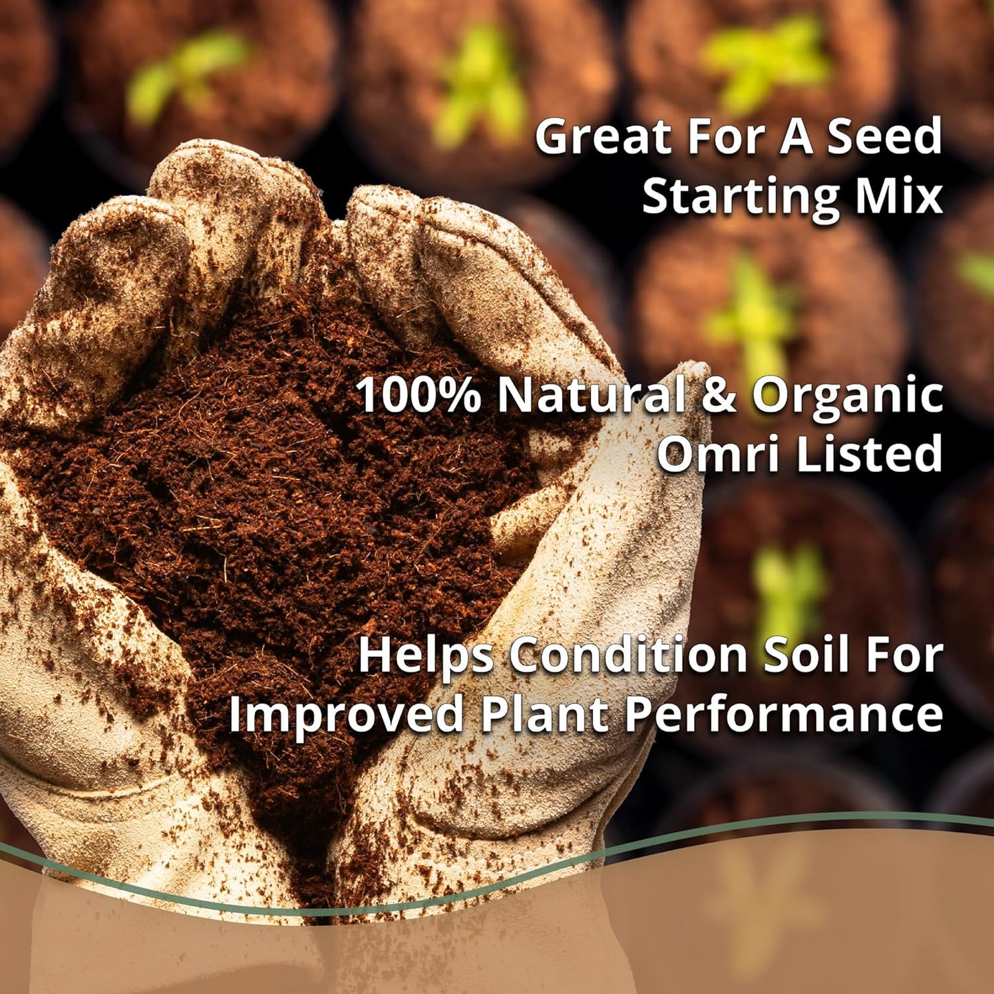 Coco Bliss Coco Coir Bricks (50-Pack, 650gm Bricks) - Organic Coco Coir for Plants - OMRI-Listed Coconut Coir for Plants - Coconut Coir Bricks - Coco Peat for Plants, Garden Soil, & Organic Mulch