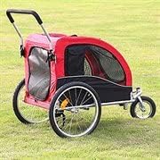 Midlee Dog Red Bike Stroller (Large)
