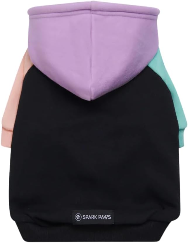 Spark Paws Dog Hoodie – Premium Dog Sweater for Small, Medium, and Large Dogs | Warm Outfits for French Bulldogs, Pitbull, Puppy, Winter Jacket Alternative - Cyber Punk - M