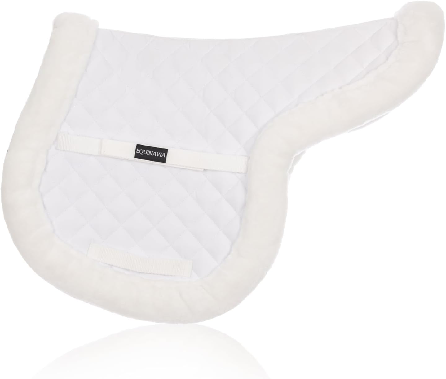 Equinavia Eidsvoll Forward Cut Shaped English Saddle Pad for Show Jumping with Ultra Fleece Trim