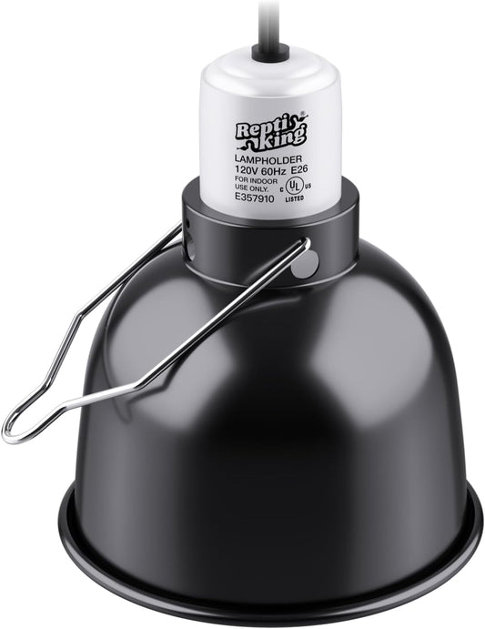 Reptile Light Fixture, 5.5'' Standard Dome for Reptile Basking Bulb Light/Heat Lamp/Ceramic Heat Emitter, 5.5 Inch Light Dome