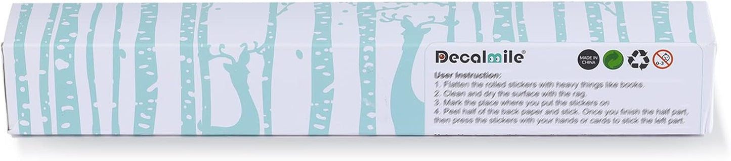 decalmile Under The Sea Seaweed Grass Wall Decals Dolphins Fish Ocean Wave Baseboard Skirting Line Wall Stickers Kids Bedroom Bathroom Wall Decor