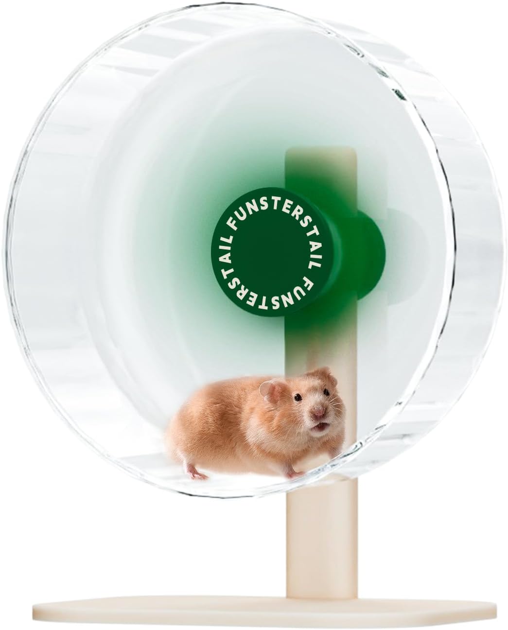 Super Silent Hamster Wheel 8.7 Inch, Magnetic Large Rat Wheel for Chinchilla, Gerbil, Guinea Pig, Cat, Mouse, Sugar Glider and Dwarf, Syrian Hamster Accessories (Avocado Green)