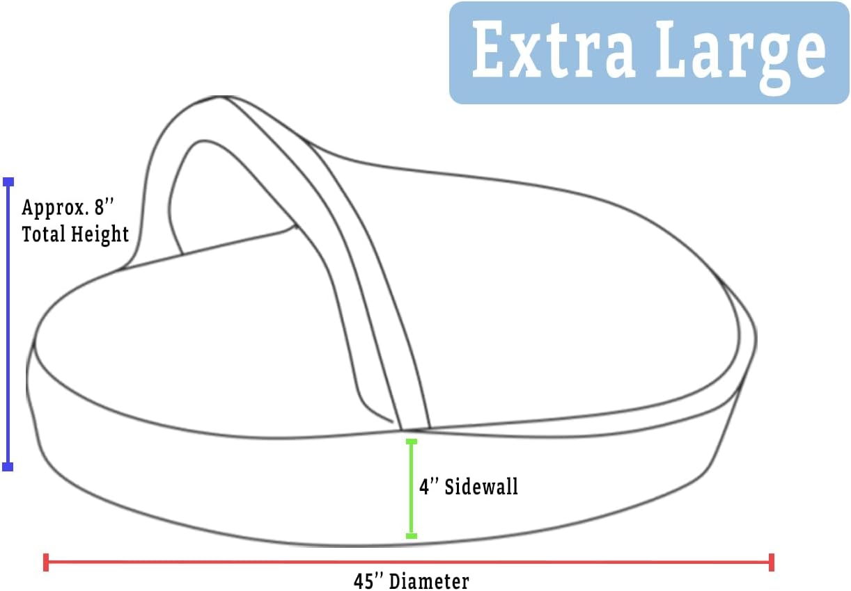 Snoozer Luxury Cozy Cave Pet Bed, Wag Collection, Extra Large - Pedigree Storm