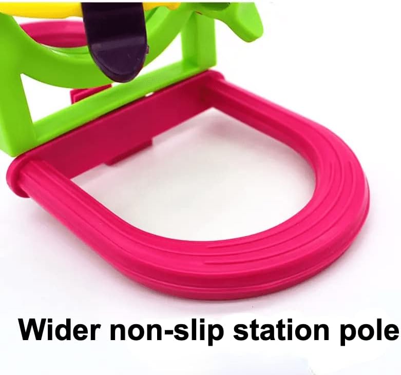 Bird Mirror for Cage, Bird Mirror Toy with Paddle Wheels and Perch, Bird Hanging Training Toys for Cage, Parrot Foraging Toys, Bird Interactive Intelligence Toy Random Color(Paddle Wheels)