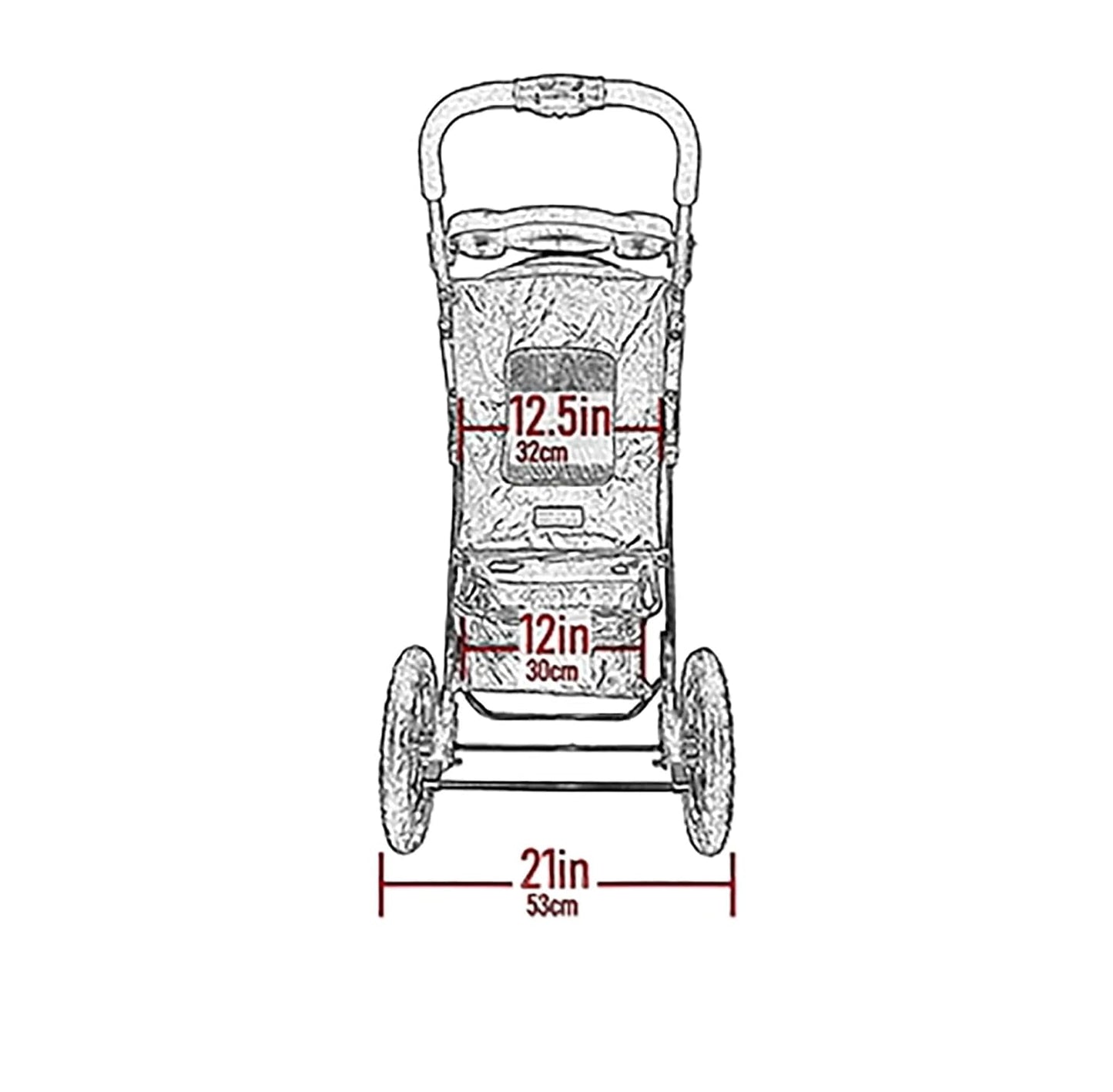 Pet Gear No-Zip Jogger Pet Stroller for Cats/Dogs, Zipperless Entry, Airless Tires, Easy One-Hand Fold, Cup Holder + Storage Basket, Hunter