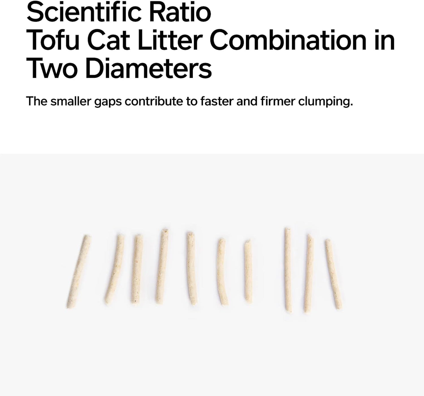 pidan Tofu Cat Litter Clumping,Flushable,Ultra Absorbent and Fast Drying, 100% Natural Ingredients Litter,Solubility in Water,Really Dust-Free,Less Scattering (5.3lb×4bags)