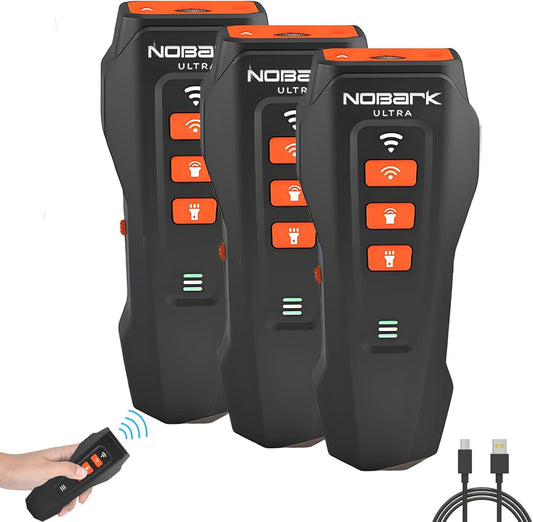 No Bark Ultra, Nobark Ultra Dog Bark Deterrent Device - Long Range Ultrasonic Anti Barking Device for Indoor & Outdoor, Stop Puppy from Crying at Night, Rechargeable Bark Shield for Dogs (Black*3)