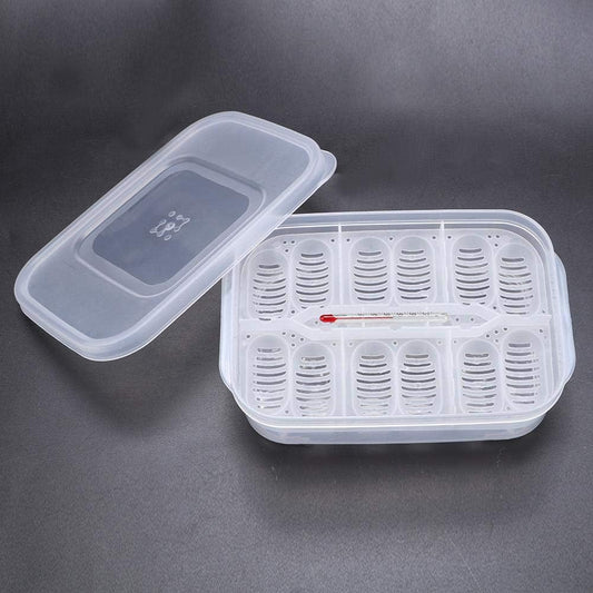 Zerodis Reptile Breeding Box, Plastic Incubator with Transparent Lid for Hatching Gecko, Lizards, Lions Mane, Reptiles