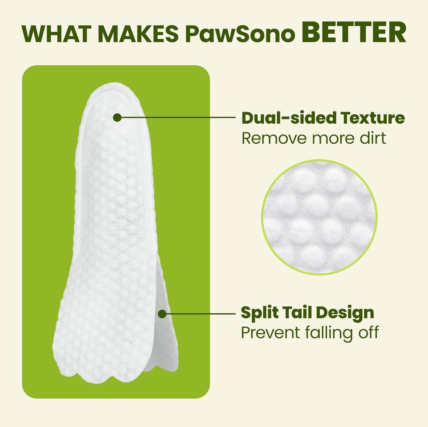 Dog Ear Finger Wipes for Dogs & Cats, Thicker Dog Ear Cat Ear Cleaner Wipes, Natural Relief Dog Ear Cleaning Wipes, Effectively Remove Ear Wax for Dog Kitten, Aloe Scent Deodorizing, 100 Count