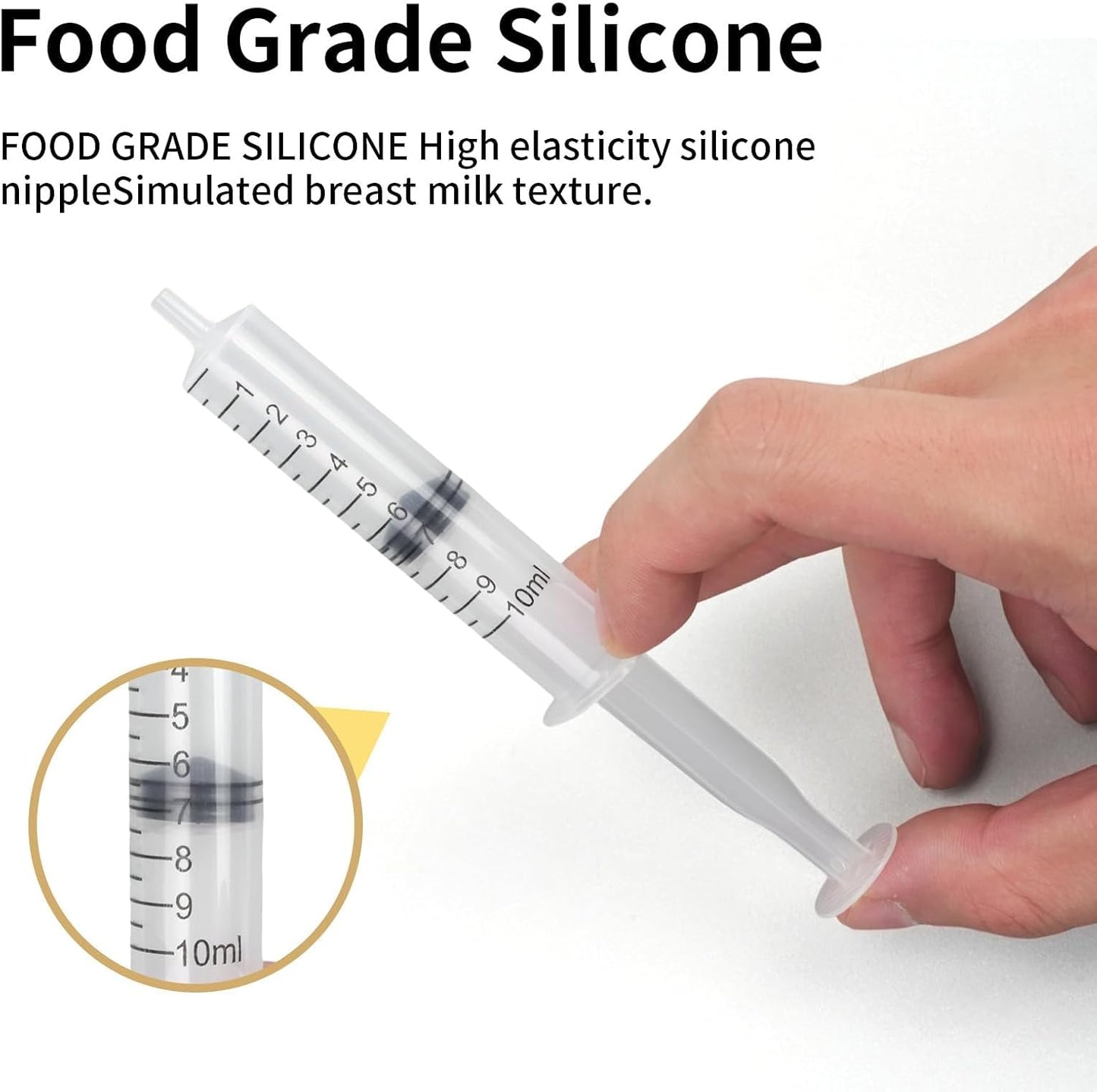 Professional Reusable Puppies Feeding Syringes for Newborn Kittens, Puppies, Pets, Wildlife, Rabbits, Squirrel,Small Animals (4Nipple+2 Syringes)