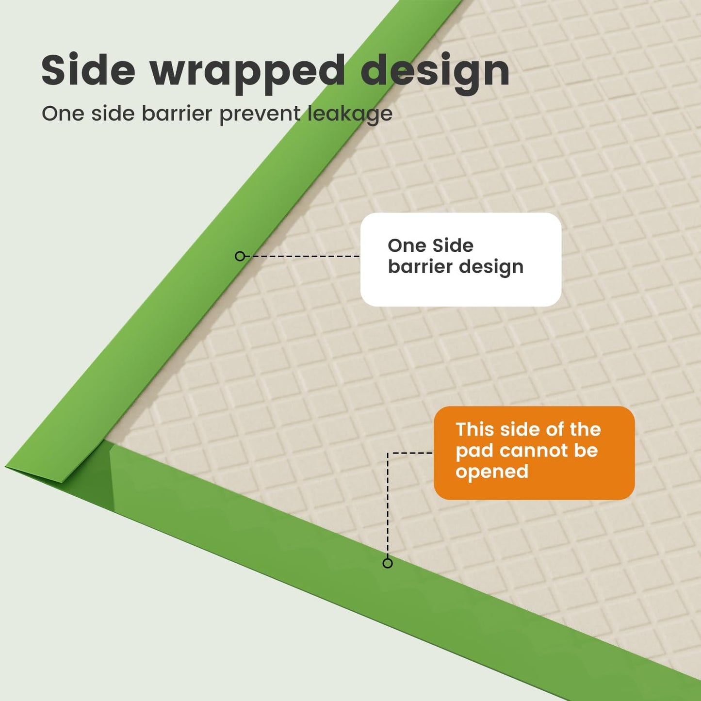 Gardner Pet Dog Pee Pads Extra Large 29"x37", XL Thicker ECO Green Disposable XLarge Puppy Training Pads Super Absorbent Full Edge-Wrapping Pad for Dogs, Puppies, Doggie, Cats, Rabbits-(30 Count)