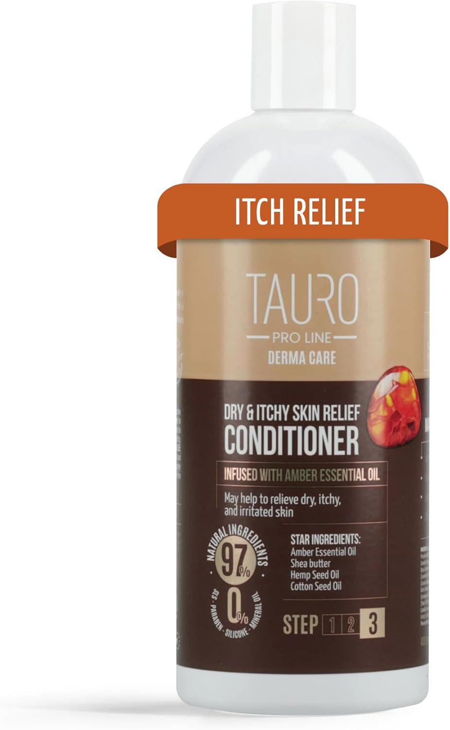 Tauro Pro Line Dog Conditioner for Allergies and Itching - Soothes & Hydrates Dry, Itchy, or Allergy-Prone Skin, Gentle Pet Conditioner for Dogs, Cat & Puppy (Derma Care 13.5 Fl Oz)