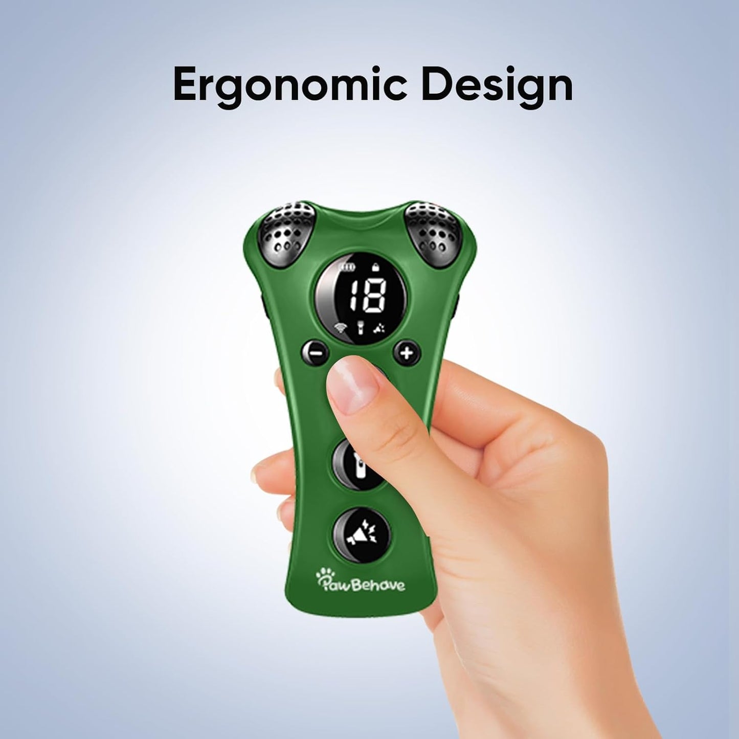 Ultrasonic Dog Bark Deterrent Device –10-Level Adjustable Anti Barking Trainer with Flashlight, Strobe, E-Clicker(18 Whistle Sounds)–No Shock, Collar-Free Dog Behavior Correction Devices