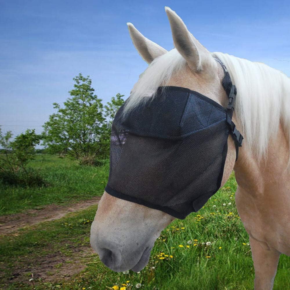 EquiVizor 95% UV Eye Protection (XL) Standard Horse Fly Mask - Help with Uveitis, Corneal Ulcer, Light Sensitivity. Designed to Stay On Your Horse.