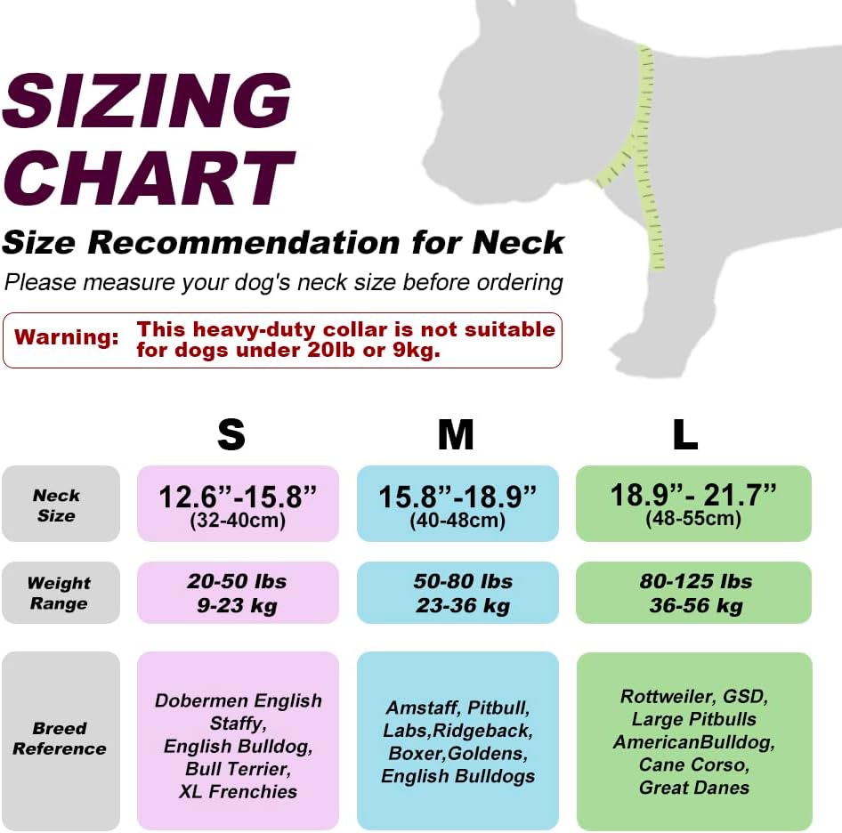 TSPRO Tactical Dog Collar 1.5 Inch Wide Thick Dog Collars with Heavy Duty Metal Buckle, Durable, Strong, Adjustable for Medium to Large Dogs (Constellation Purple M)