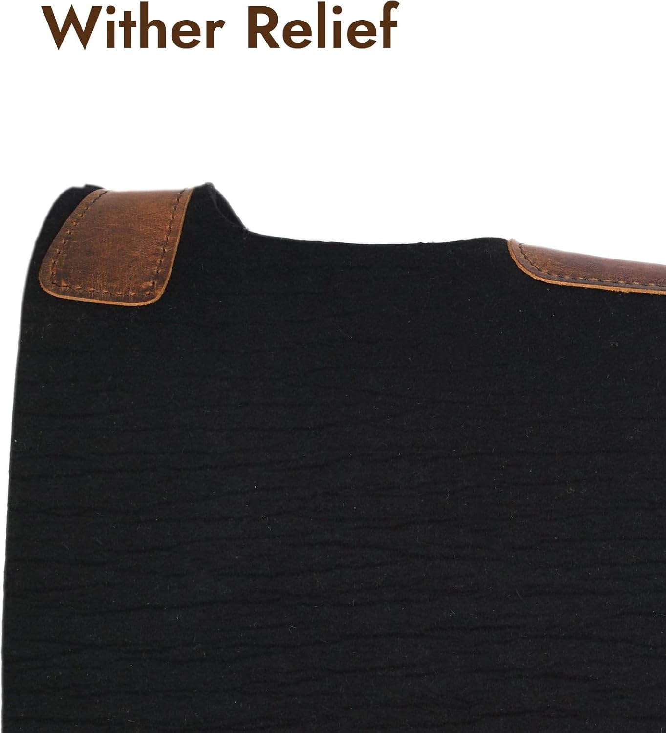 BLACK HOOF Blackhoof Steam Pressed Merino Wool Felt Contoured Pad (31" Length and 32" Width), Saddle pad for Horses