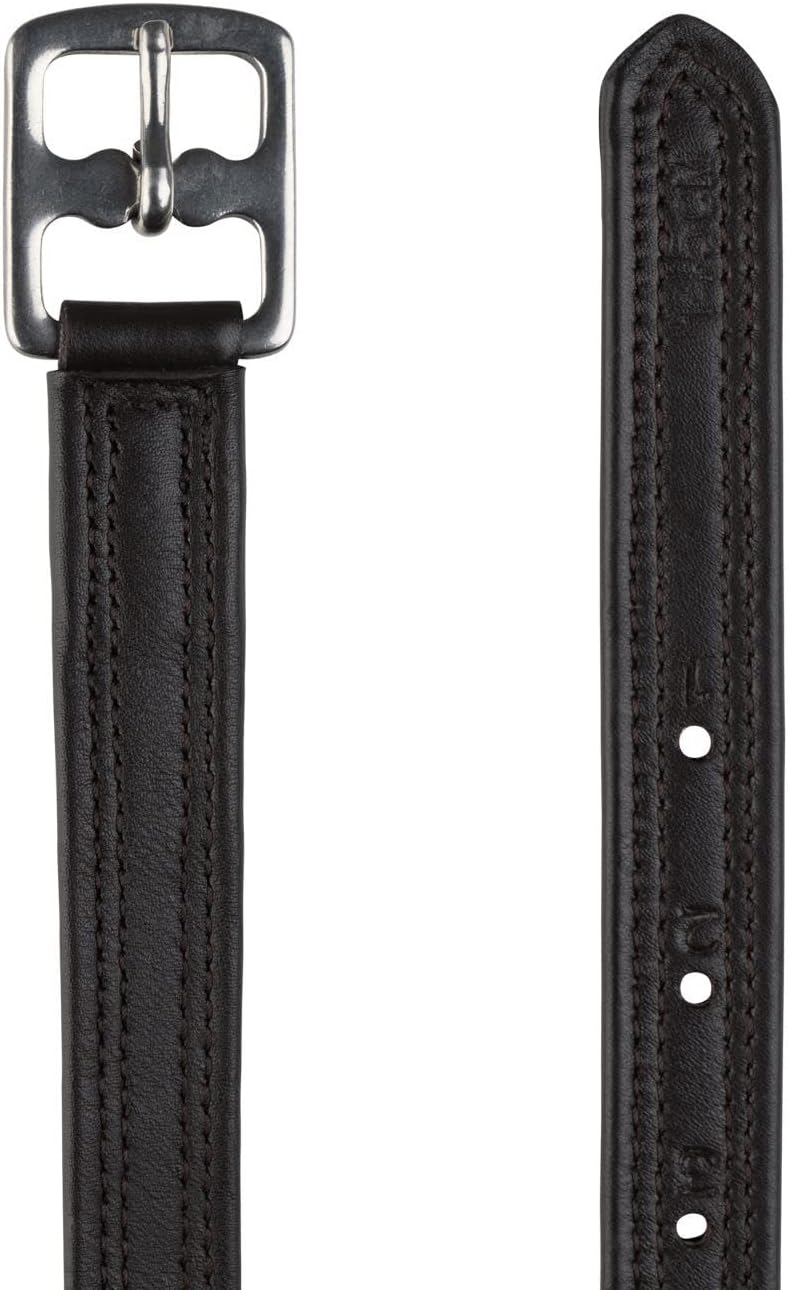 HORZE Double Stitched Adjustable Stirrup Leathers with Nylon (Pair)