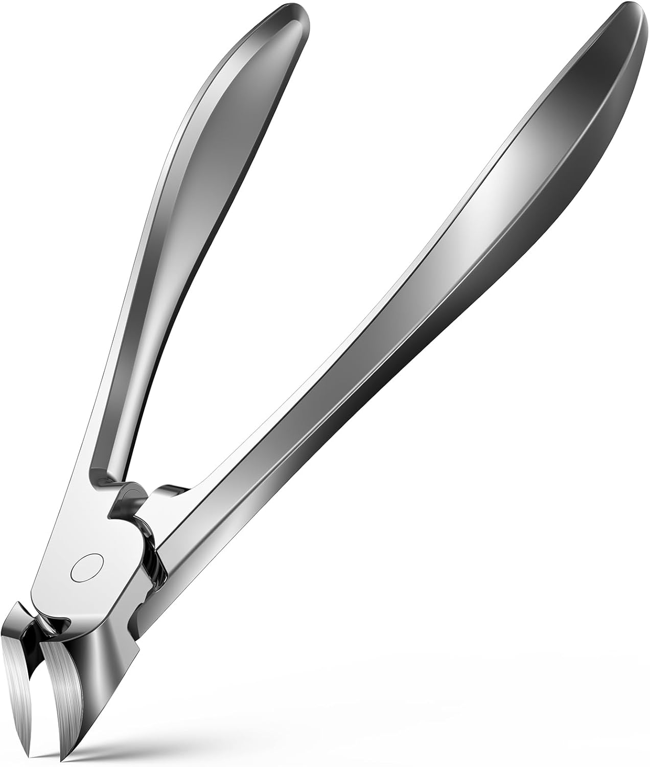 BEZOX Toenail Clippers for Thick Toenails - Comfortable Rebound Thick Spring Toe Nails Clipper for Thick Nails for Seniors, Precision Fingernail Clippers for Men and Women - Silver