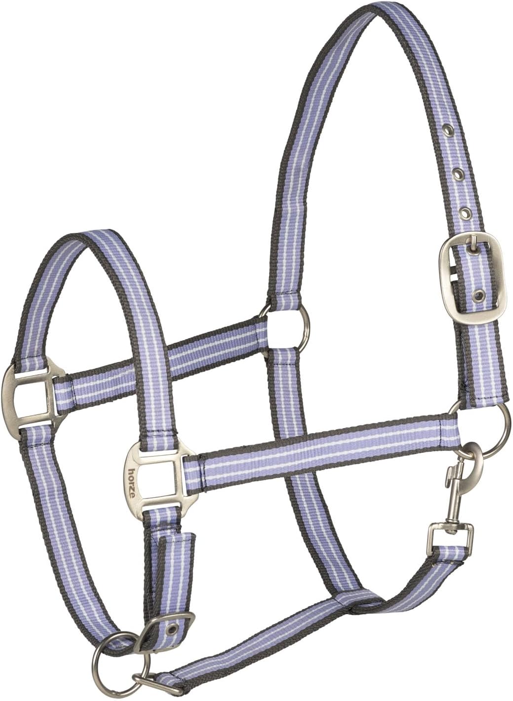 HORZE Adepto Adjustable Horse Halter | Soft, Durable Polyester - Languid Lavender Purple - Pony