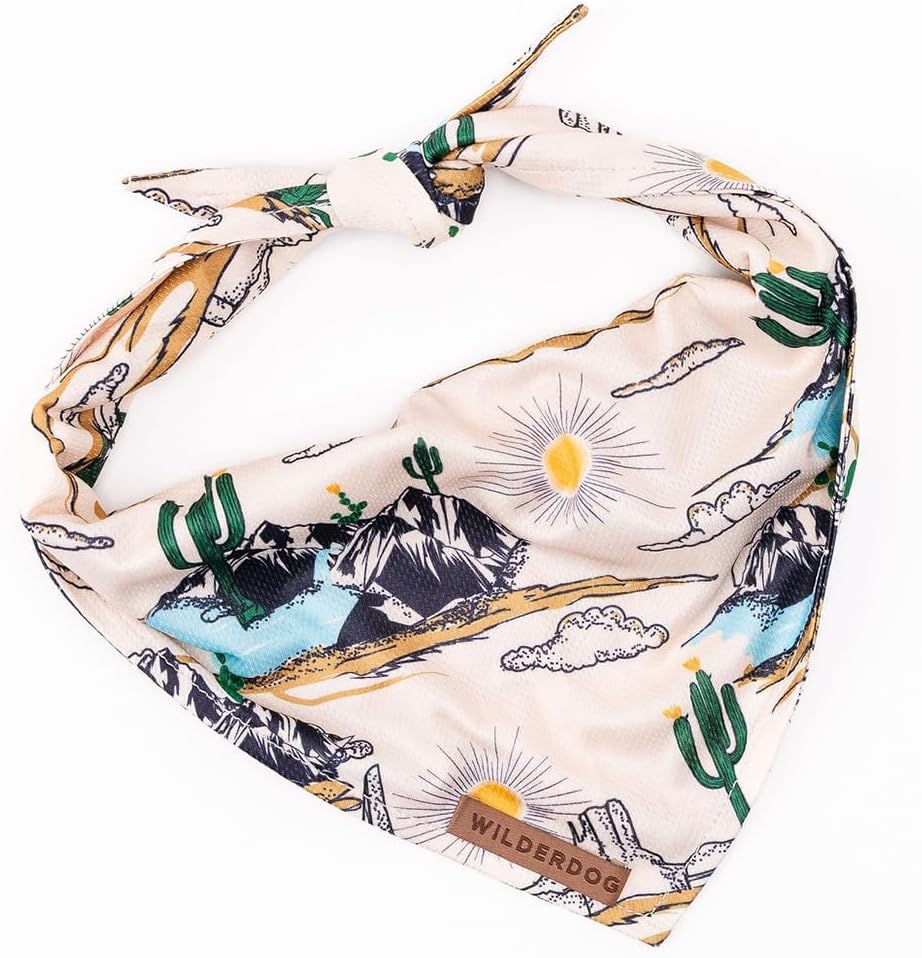 Wilderdog Dog Bandana with Lightweight Quick Drying Poly-Blend Mesh Material in Laredo