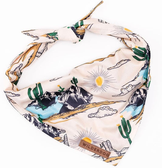 Wilderdog Dog Bandana with Lightweight Quick Drying Poly-Blend Mesh Material in Laredo