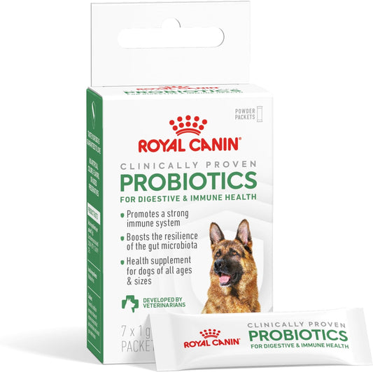 Royal Canin Probiotics for Dogs Digestive and Immune Health Powder Supplement for Dogs of All Ages, 7 Count