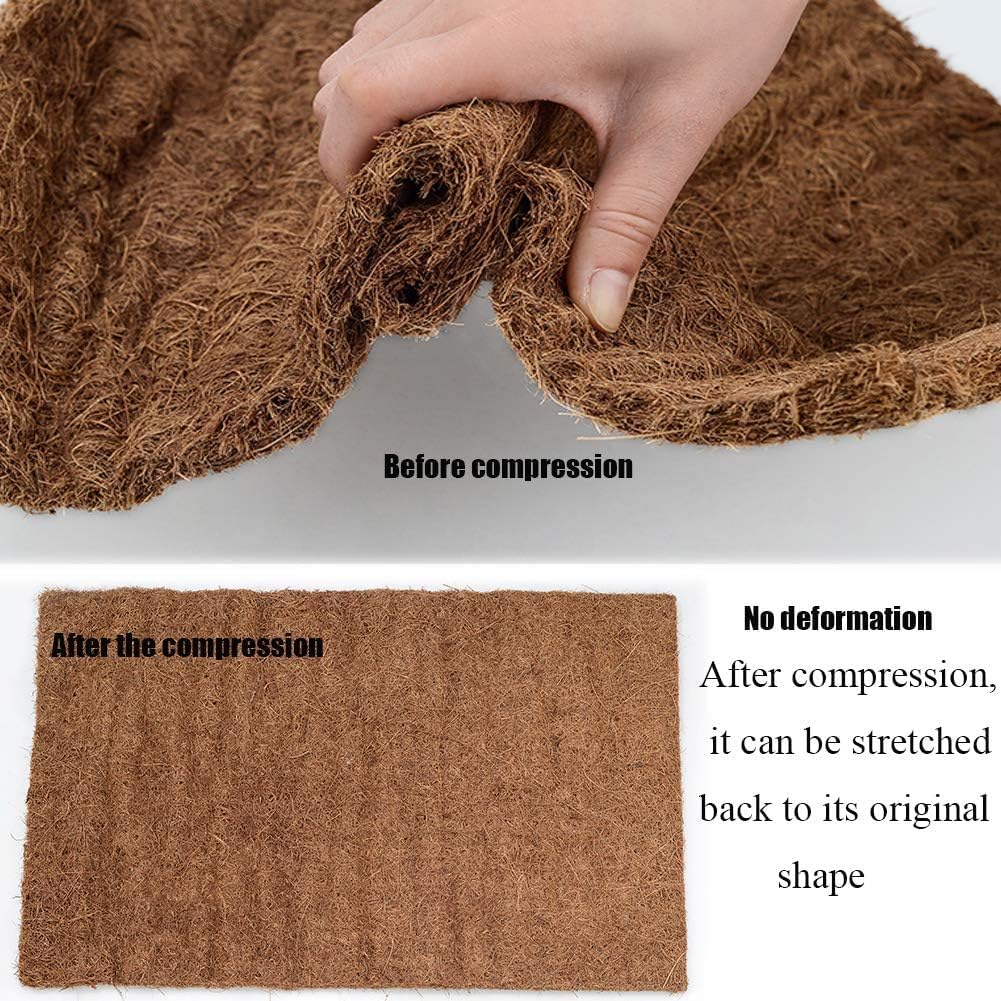 Hamiledyi Reptile Carpet 118" L x 16" W Natural Coconut Fiber Tortoise Carpet Mat for Pet Terrarium Liner Reptile Supplies for Lizard Snake Chamelon Turtle Bedding Bunny Rabbit Mat