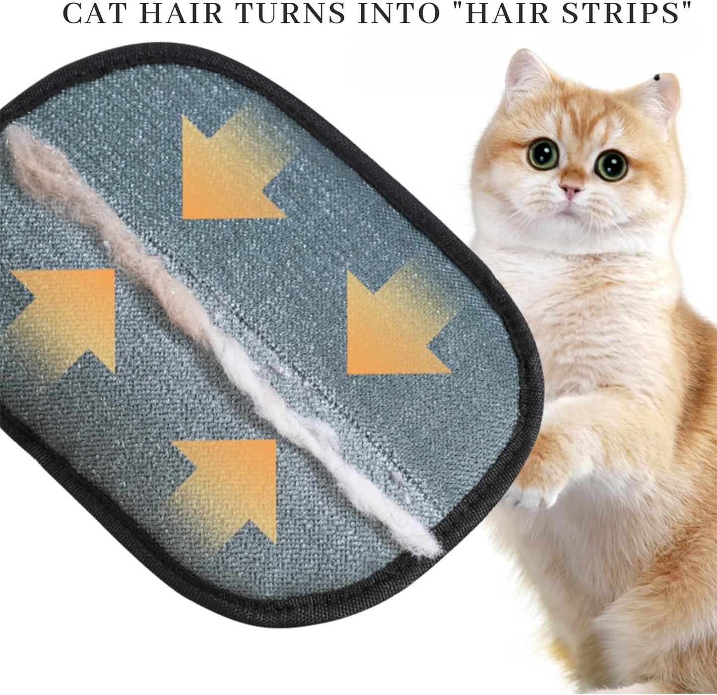 Magic Brush Pet Hair, Newly Upgraded Reusable Electrostatic Pet Hair Remover Glove, Pet Hair Removal Glove for Dogs & Cats, Clothing, Couch, Carpet, Car Seat (1 Pcs)