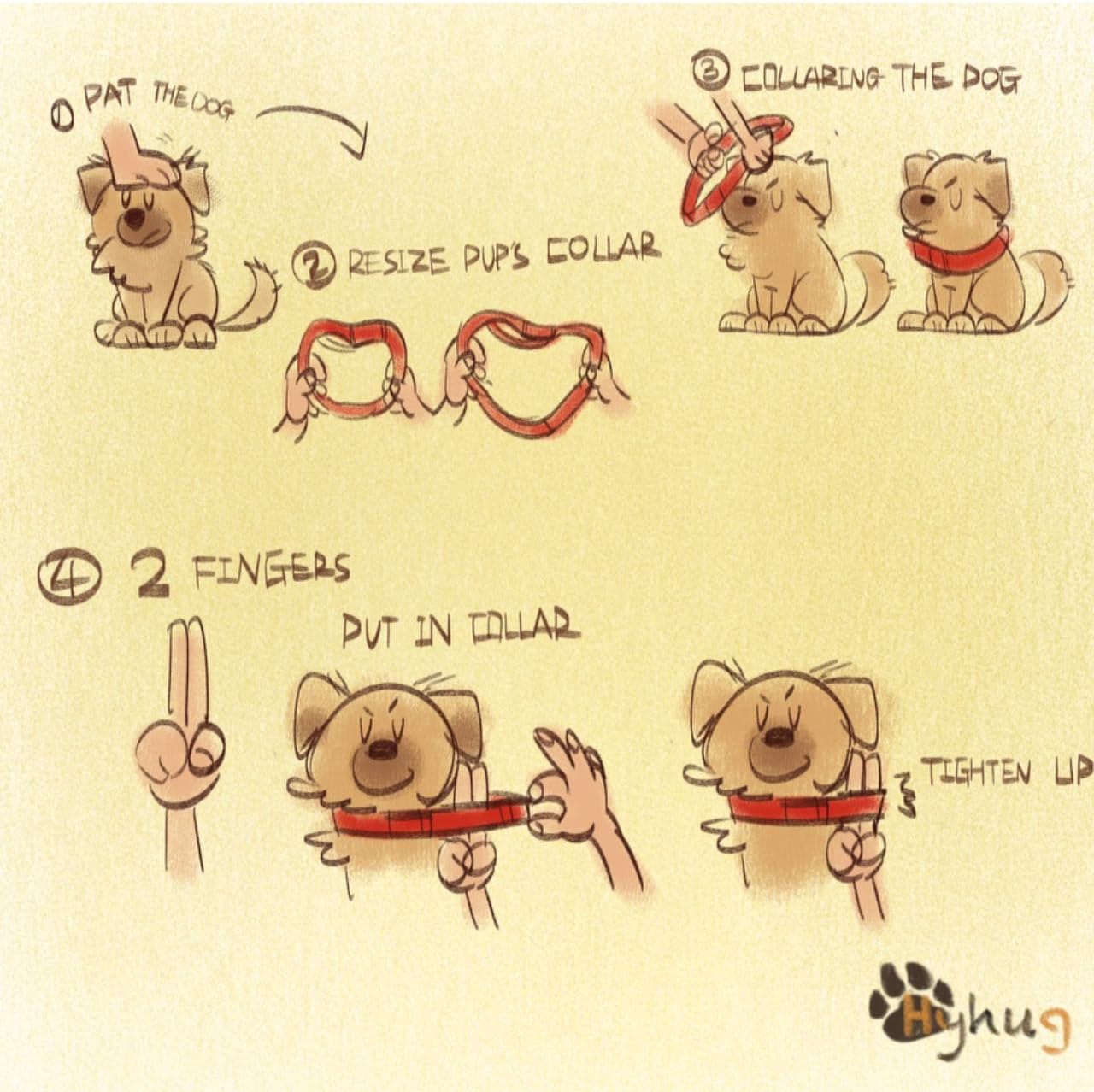 Hyhug Martingale Dog Collar Without Buckle: Anti Escape, No Slip Heavy Duty Nylon, Colorfast Adjustable Pet Supplies for Small Breeds(Small,Black)