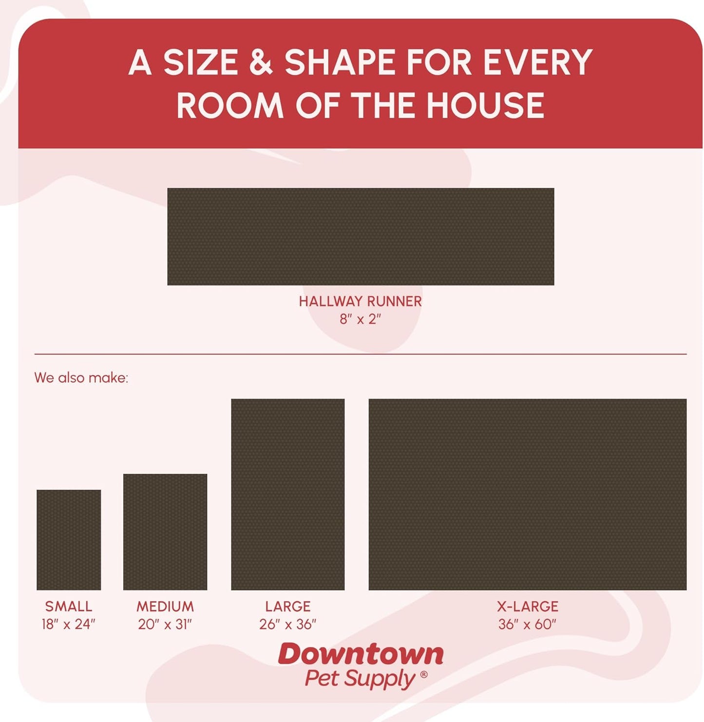 My Doggy Place Microfiber Dog Mat for Muddy Paws, 8' x 2' Ash - Non-Slip, Absorbent and Quick-Drying Dog Paw Cleaning Mat, Washer and Dryer Safe - Hallway Runner