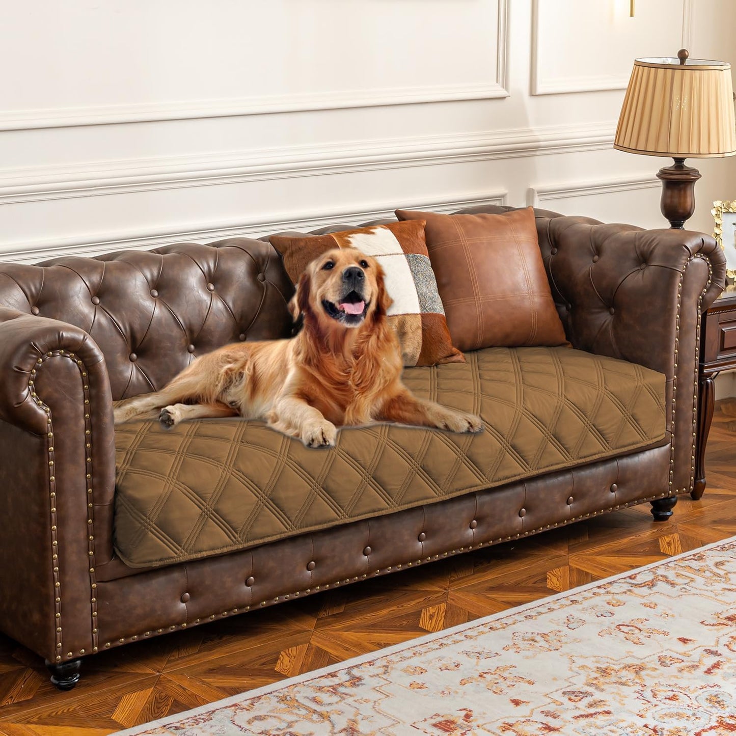 Ameritex Waterproof Dog Bed Cover Pet Blanket with Anti-Slip Back for Furniture Bed Couch Sofa