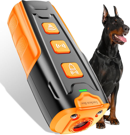 Dog Bark Deterrent Devices, Anti Barking Device for Dogs, 3 Modes Ultrasonic Dog Training Remote Control Effective & Safe Pet Corrector Behavior Portable Indoor Outdoor Uses